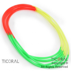 COLLAR PLASTICO FLUO TRICOLOR X 6